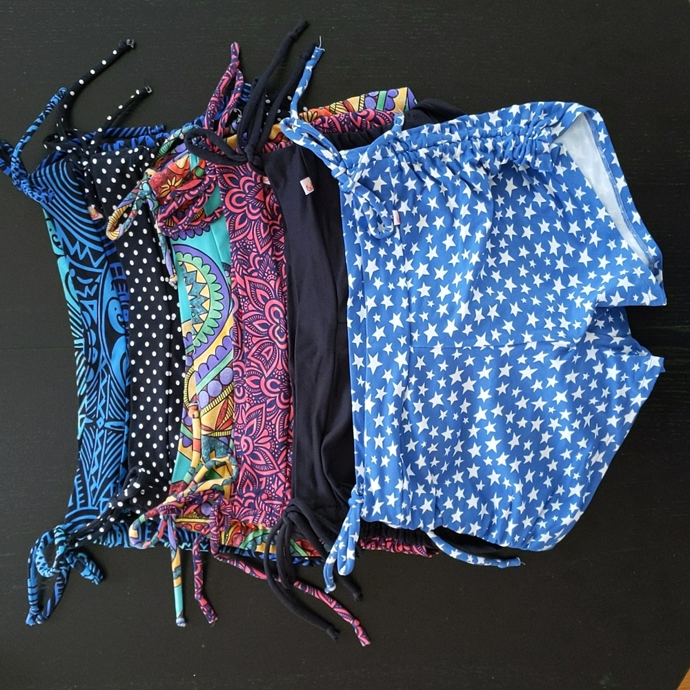 Lot 6 Pairs Shakti Activewear Side String Shorts Small Hot Yoga, Pole